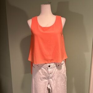 Women's Sleeveless Coral Top size s/m NWT